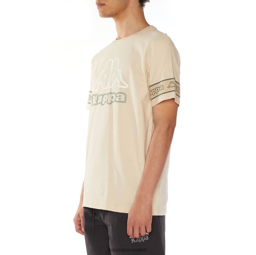 Kappa hombres camiseta con logo propio beige 2XPNV6113