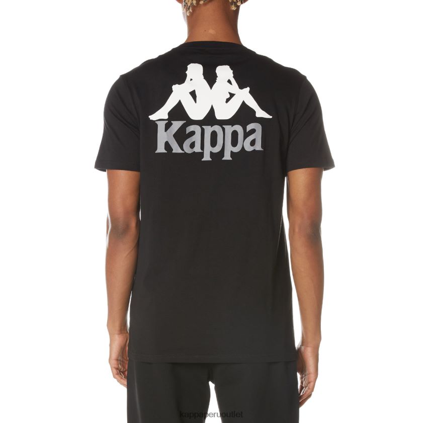 Kappa hombres camiseta de auténticos capaces azabache negro 2XPNV6129