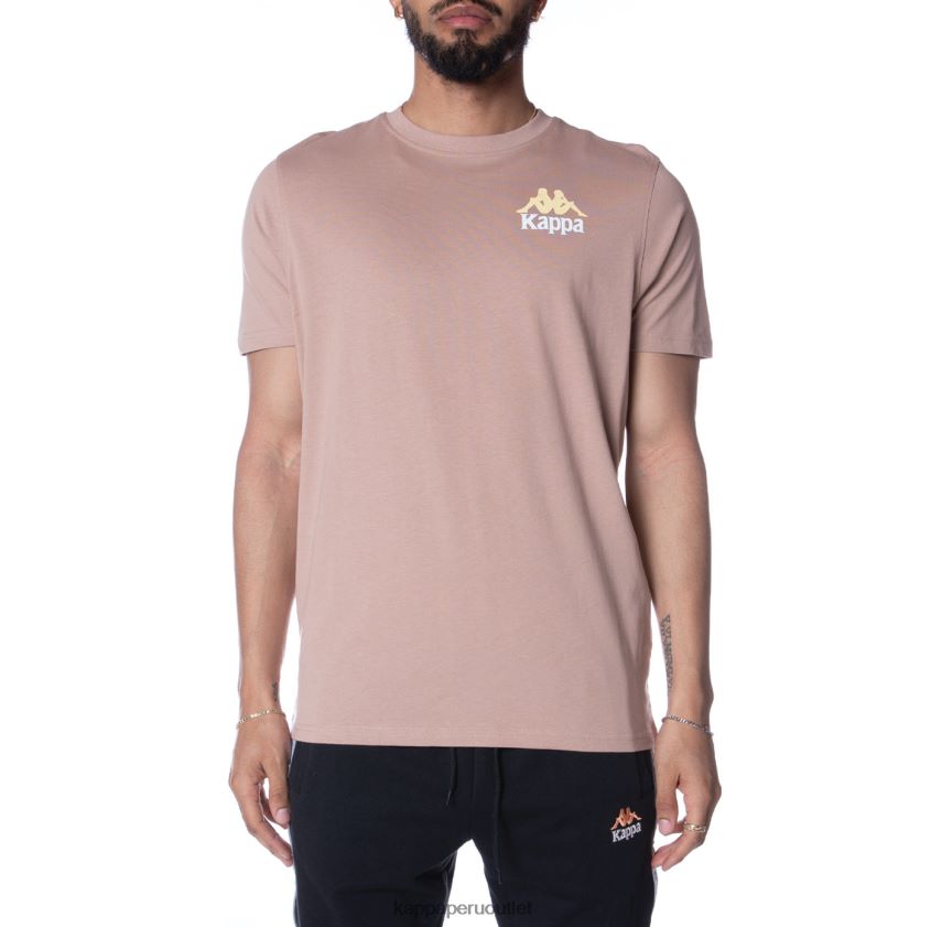 Kappa hombres camiseta de auténticos capaces beige 2XPNV6157