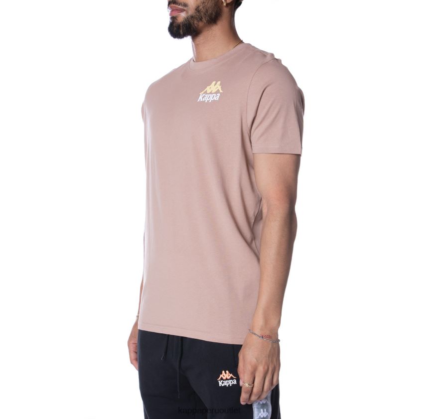 Kappa hombres camiseta de auténticos capaces beige 2XPNV6157