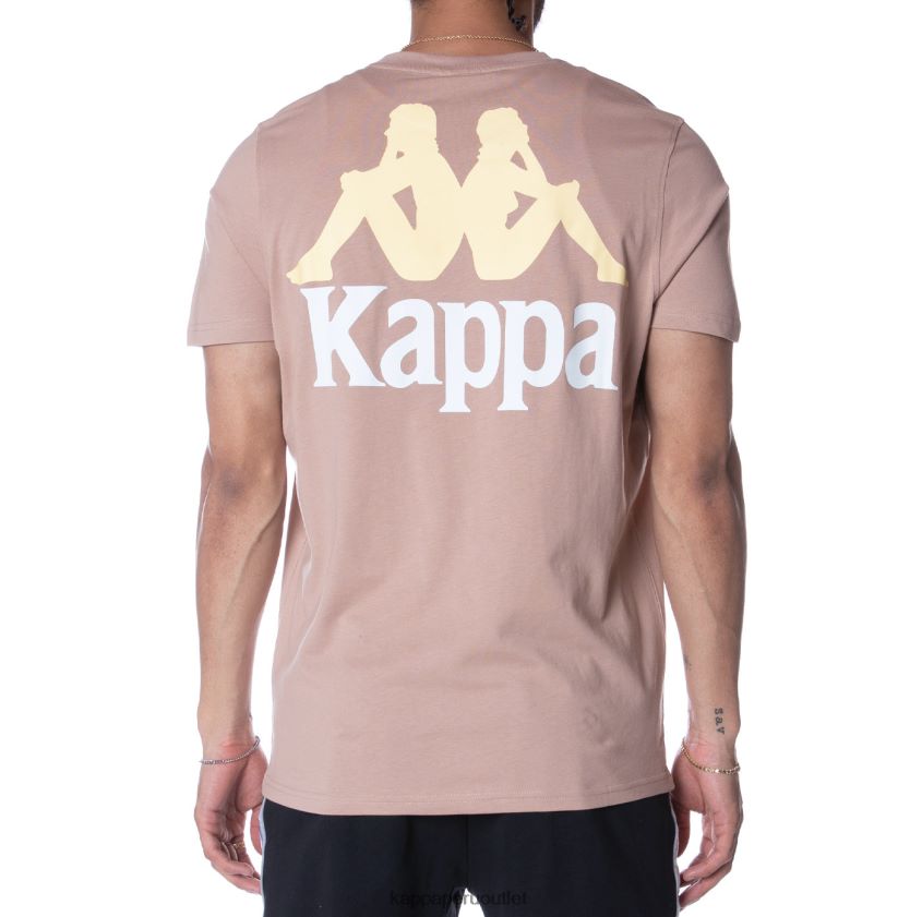 Kappa hombres camiseta de auténticos capaces beige 2XPNV6157