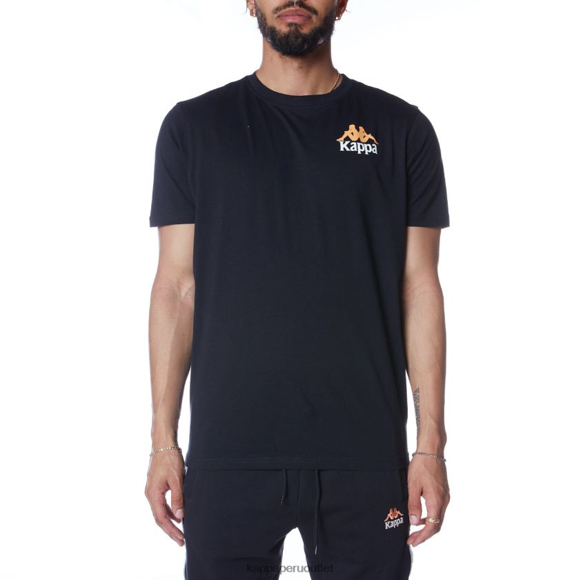 Kappa hombres camiseta de auténticos capaces negro azabache 2XPNV6165
