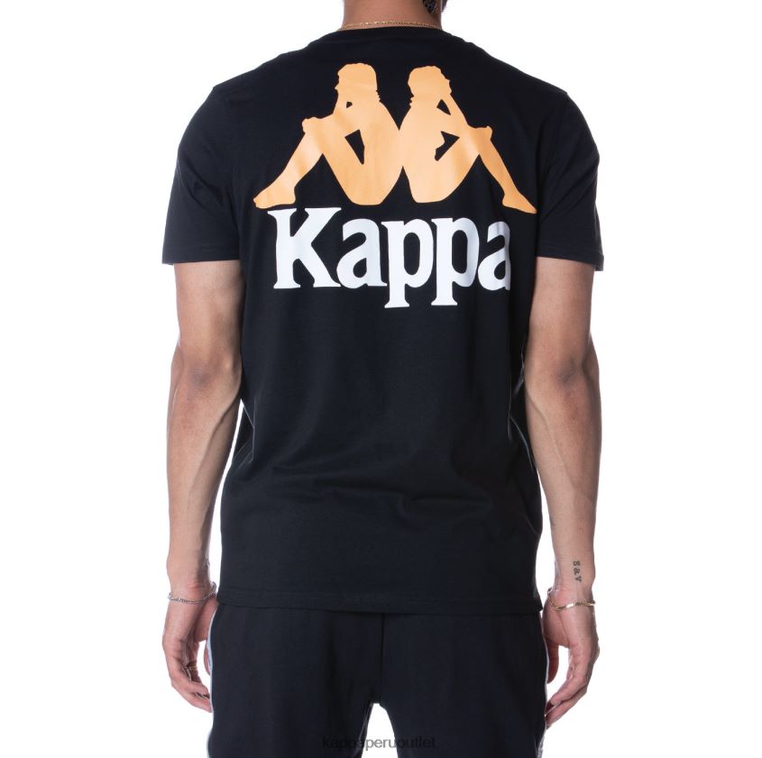 Kappa hombres camiseta de auténticos capaces negro azabache 2XPNV6165