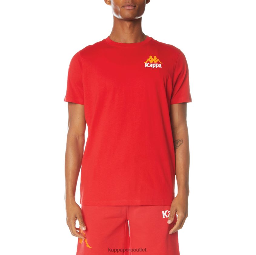 Kappa hombres camiseta de auténticos capaces rojo 2XPNV6147