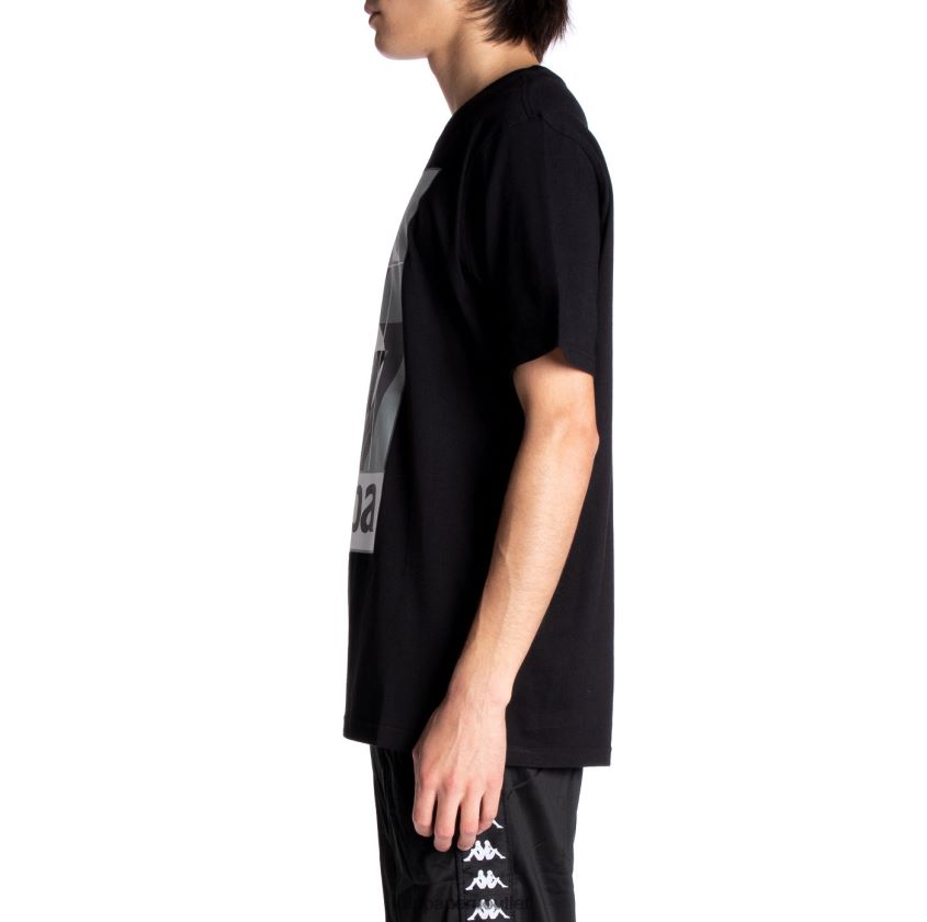 Kappa hombres camiseta de quinn azabache negro 2XPNV6139