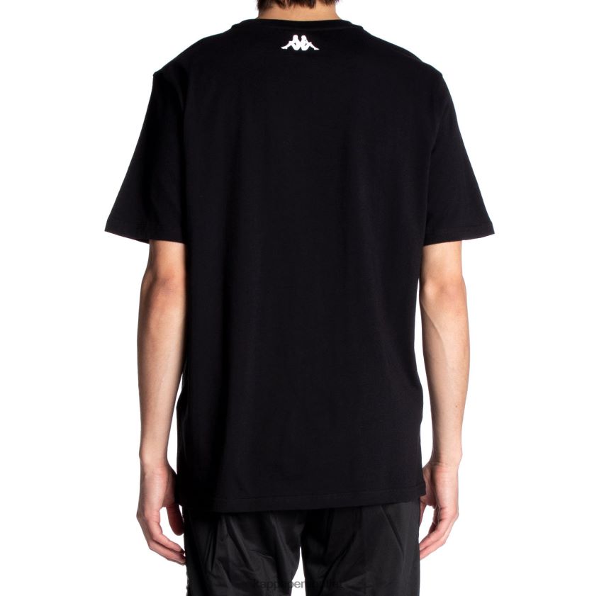 Kappa hombres camiseta de quinn azabache negro 2XPNV6139