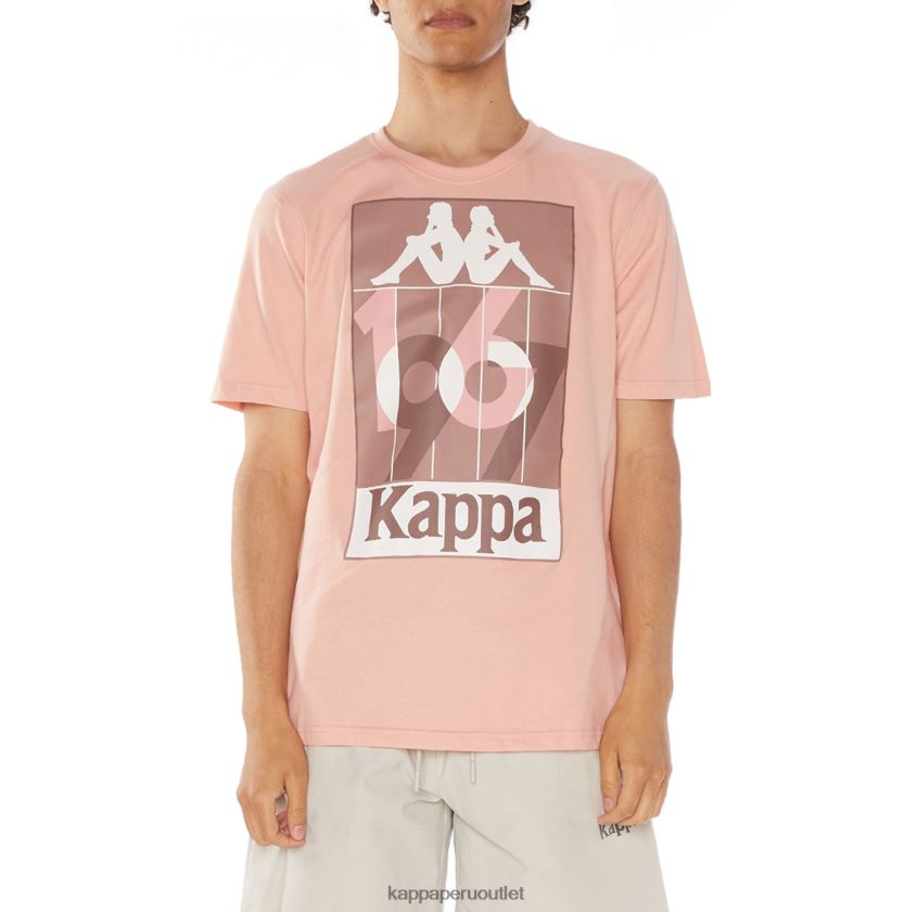 Kappa hombres camiseta de quinn rosa 2XPNV6107