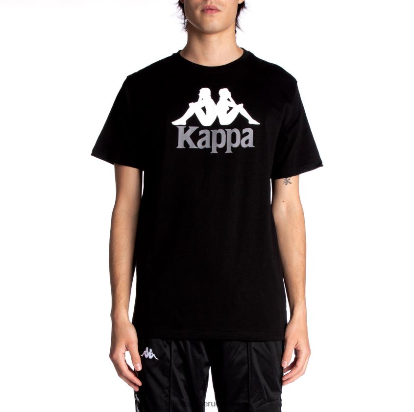 Kappa hombres camiseta estessi autentica azabache negro 2XPNV6128