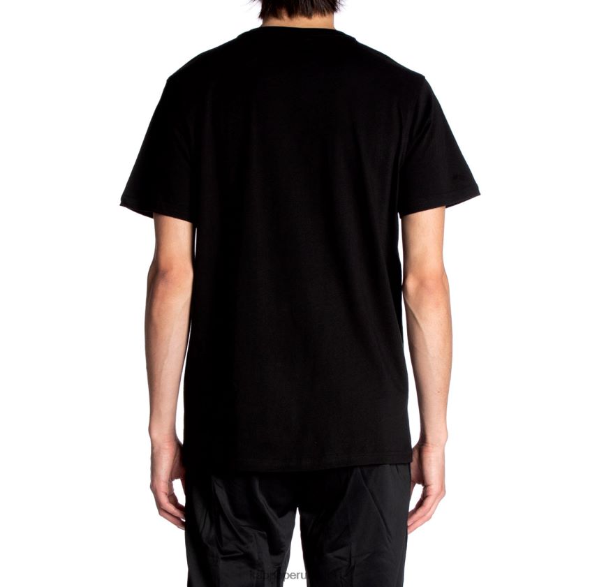 Kappa hombres camiseta estessi autentica azabache negro 2XPNV6128