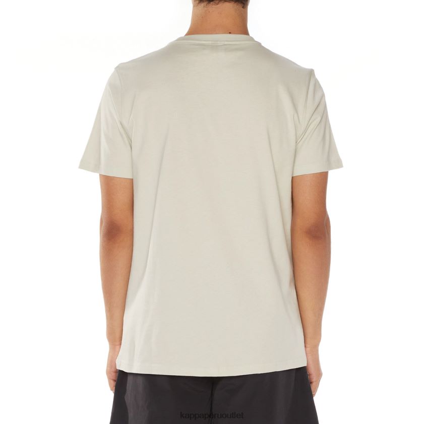 Kappa hombres camiseta estessi autentica gris blanco 2XPNV6127