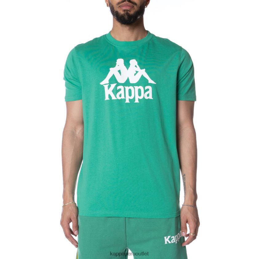 Kappa hombres camiseta estessi autentica verde 2XPNV6148