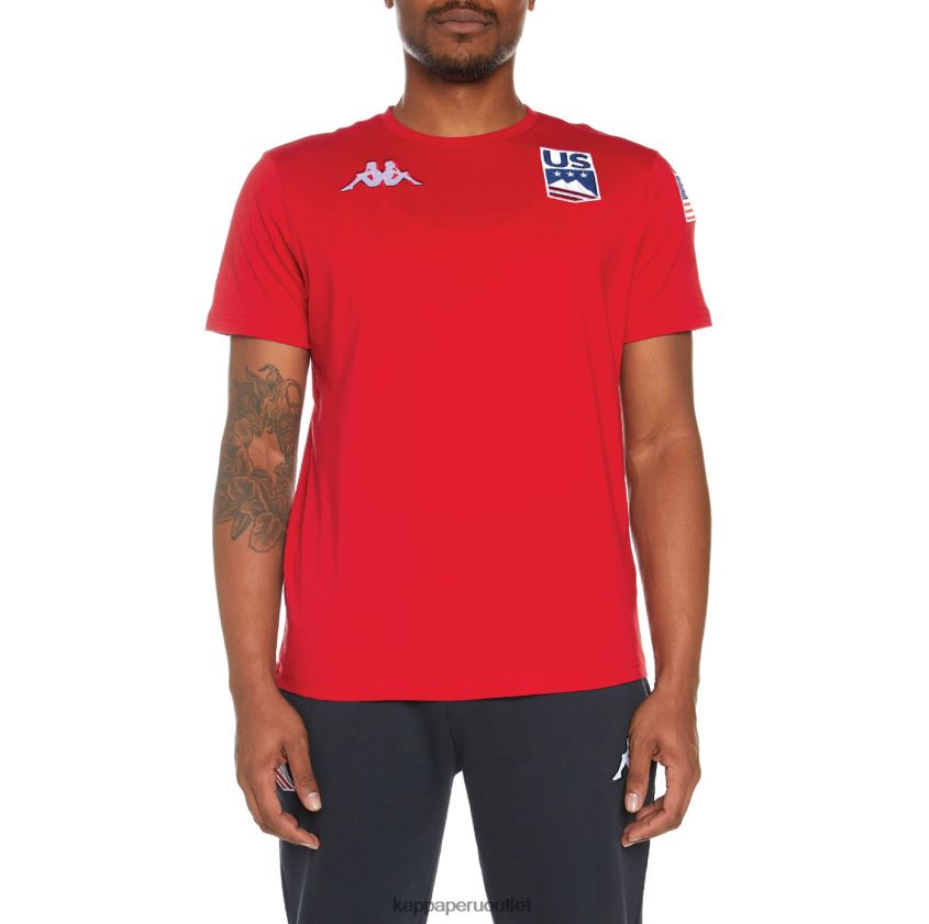 Kappa hombres camiseta estessi nosotros rojo 2XPNV6202