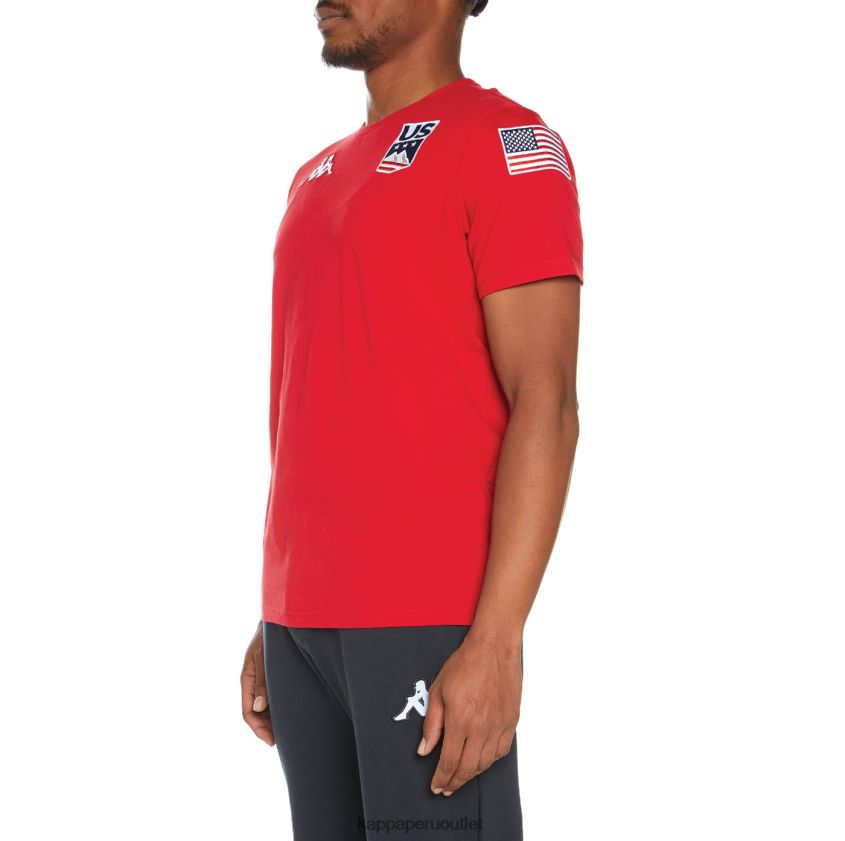 Kappa hombres camiseta estessi nosotros rojo 2XPNV6202