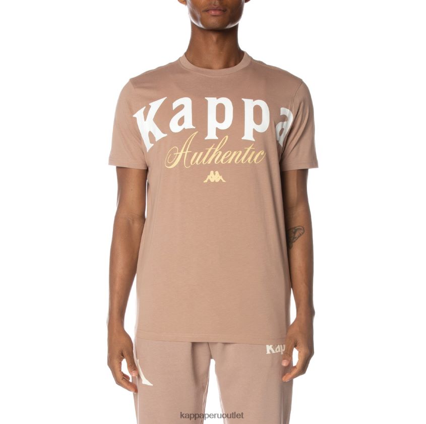 Kappa hombres camiseta mejillas auténticas beige 2XPNV6161