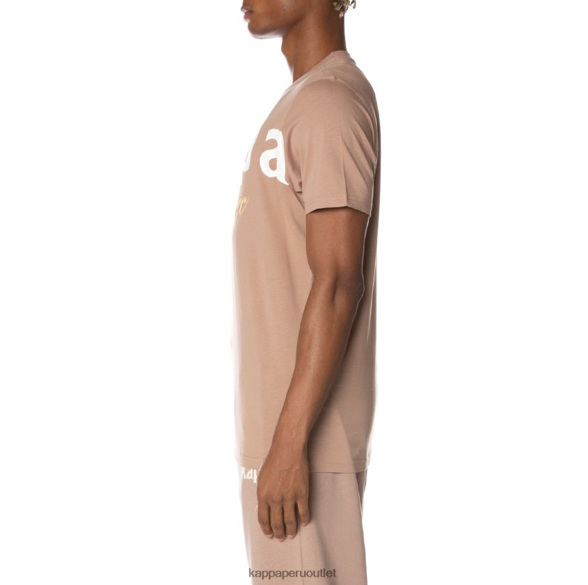 Kappa hombres camiseta mejillas auténticas beige 2XPNV6161