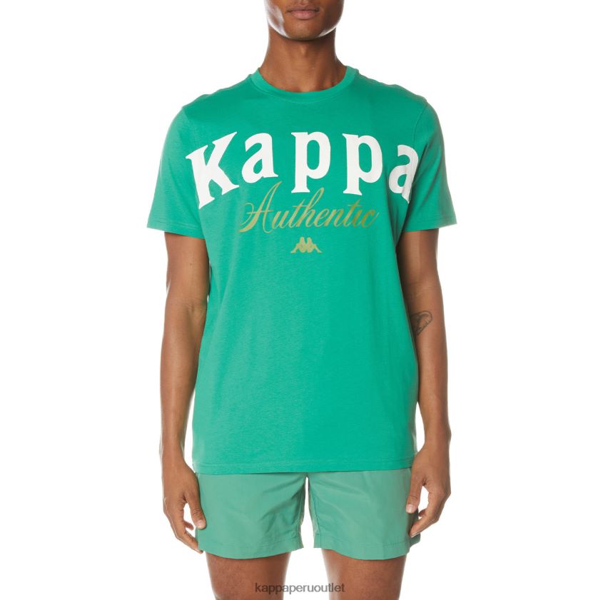 Kappa hombres camiseta mejillas auténticas verde 2XPNV6142