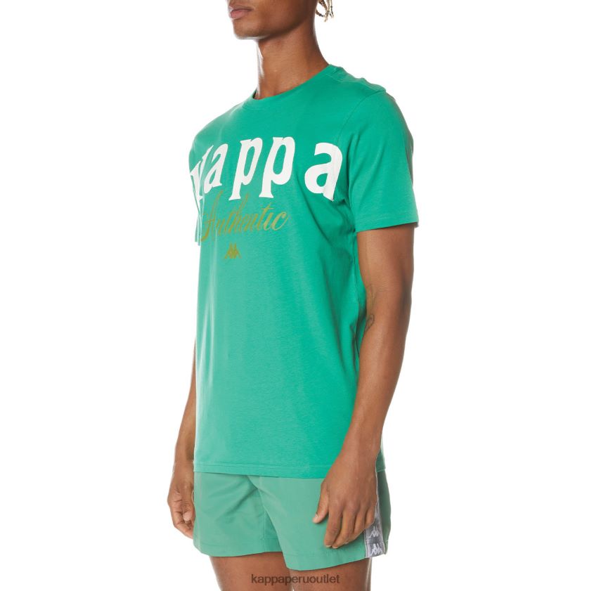 Kappa hombres camiseta mejillas auténticas verde 2XPNV6142