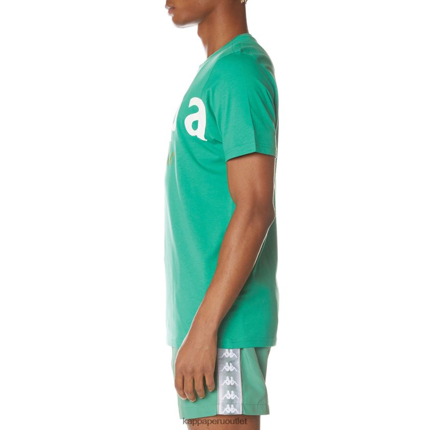 Kappa hombres camiseta mejillas auténticas verde 2XPNV6142