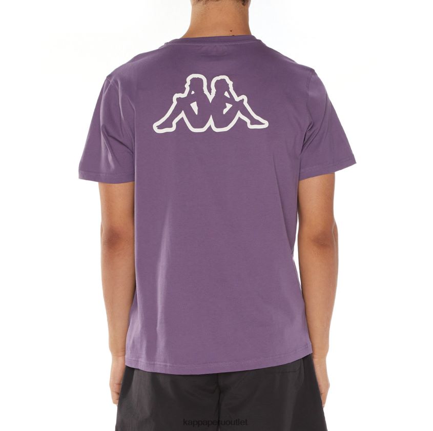 Kappa hombres camiseta onis logo Violeta 2XPNV6123