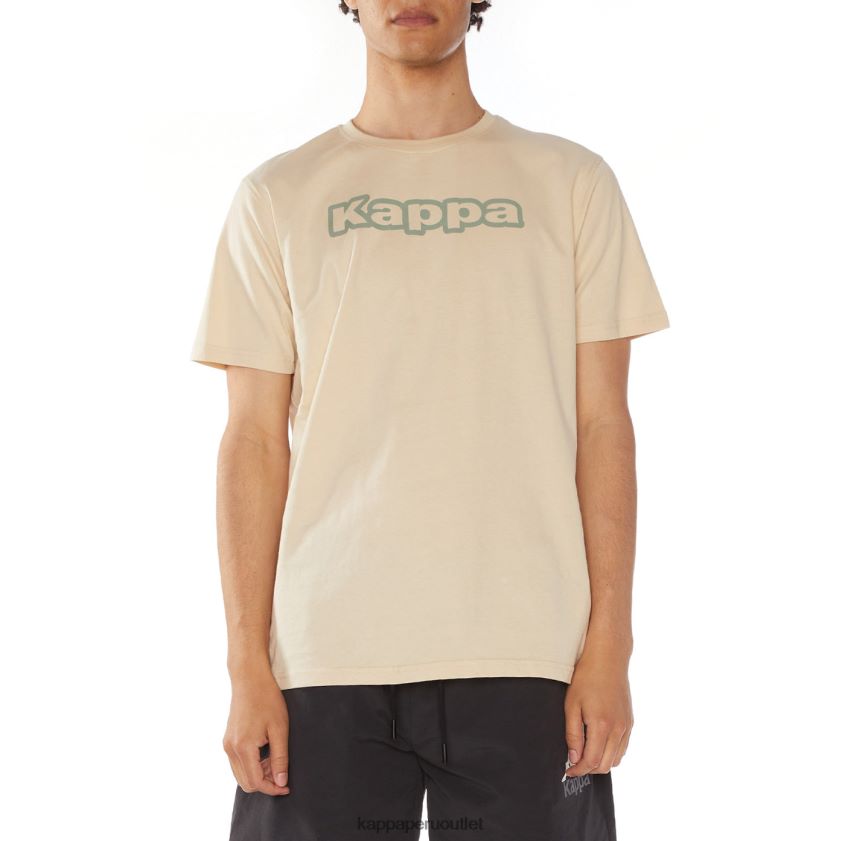 Kappa hombres camiseta onis logo beige 2XPNV6114