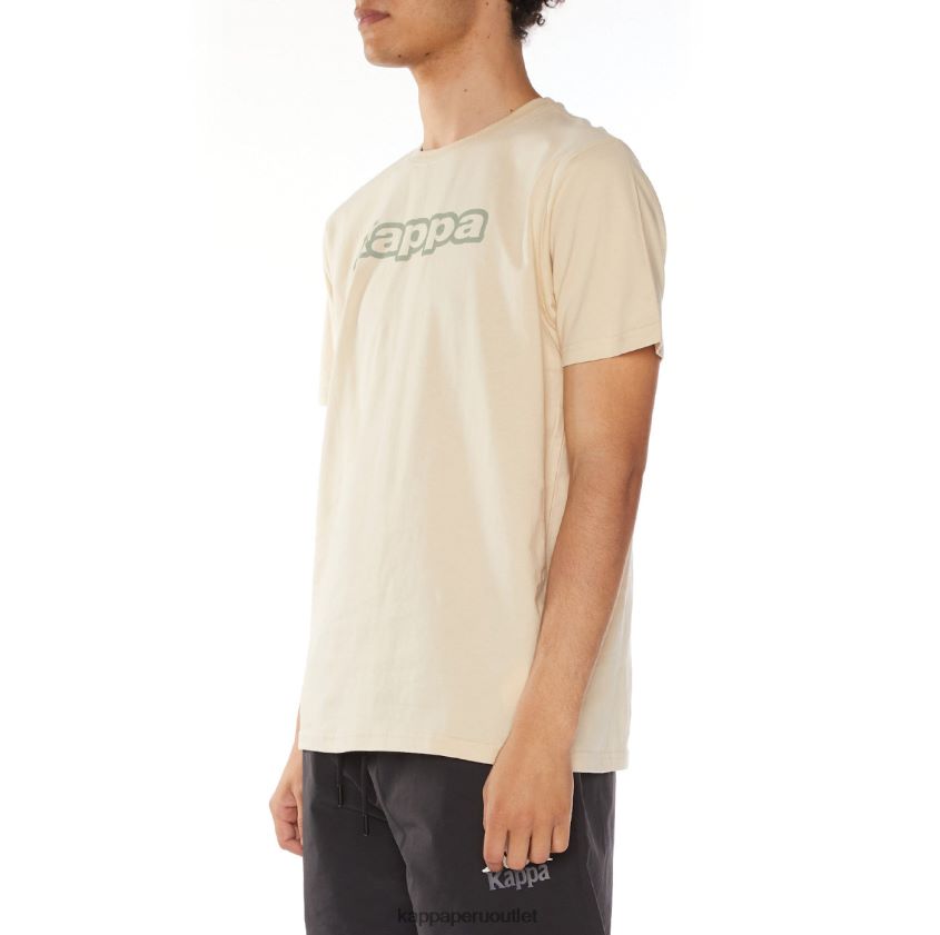 Kappa hombres camiseta onis logo beige 2XPNV6114