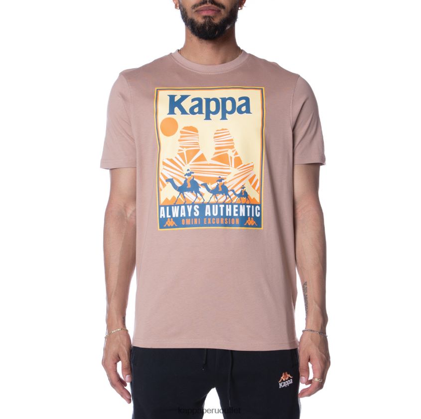 Kappa hombres camiseta osiris autentica beige 2XPNV6167