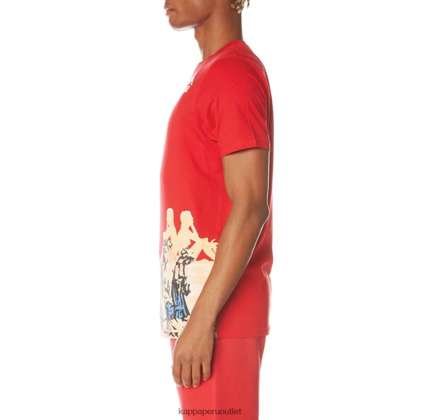 Kappa hombres camiseta ranchera auténtica rojo 2XPNV6143