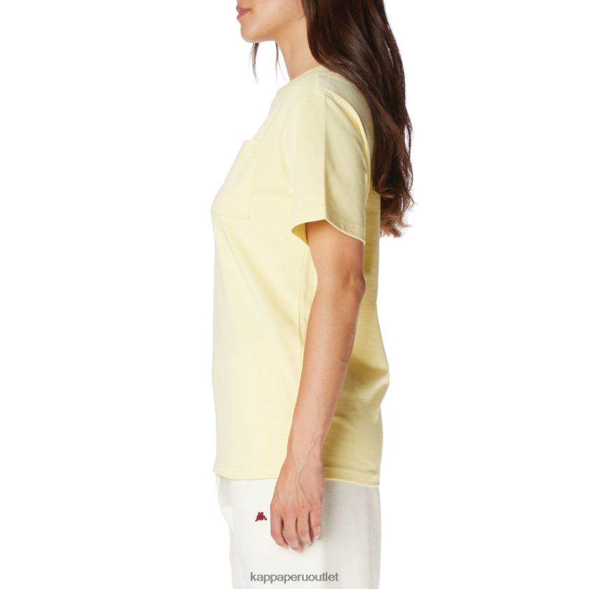 Kappa hombres camiseta robe giovani mirfak amarillo 2XPNV6195