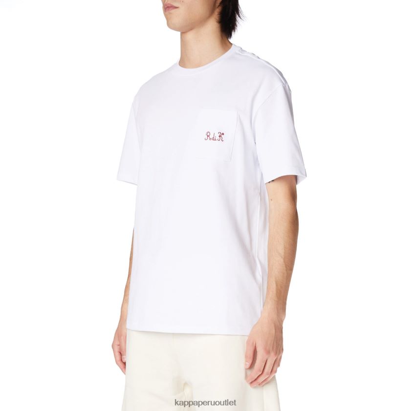 Kappa hombres camiseta robe giovani mirfak blanco 2XPNV6196