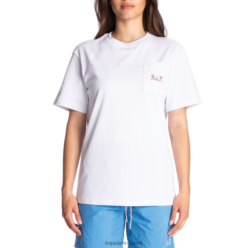 Kappa hombres camiseta robe giovani mirfak blanco 2XPNV6196