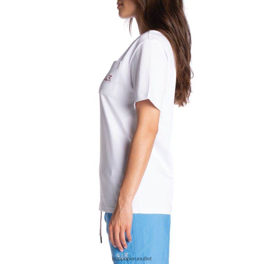 Kappa hombres camiseta robe giovani mirfak blanco 2XPNV6196