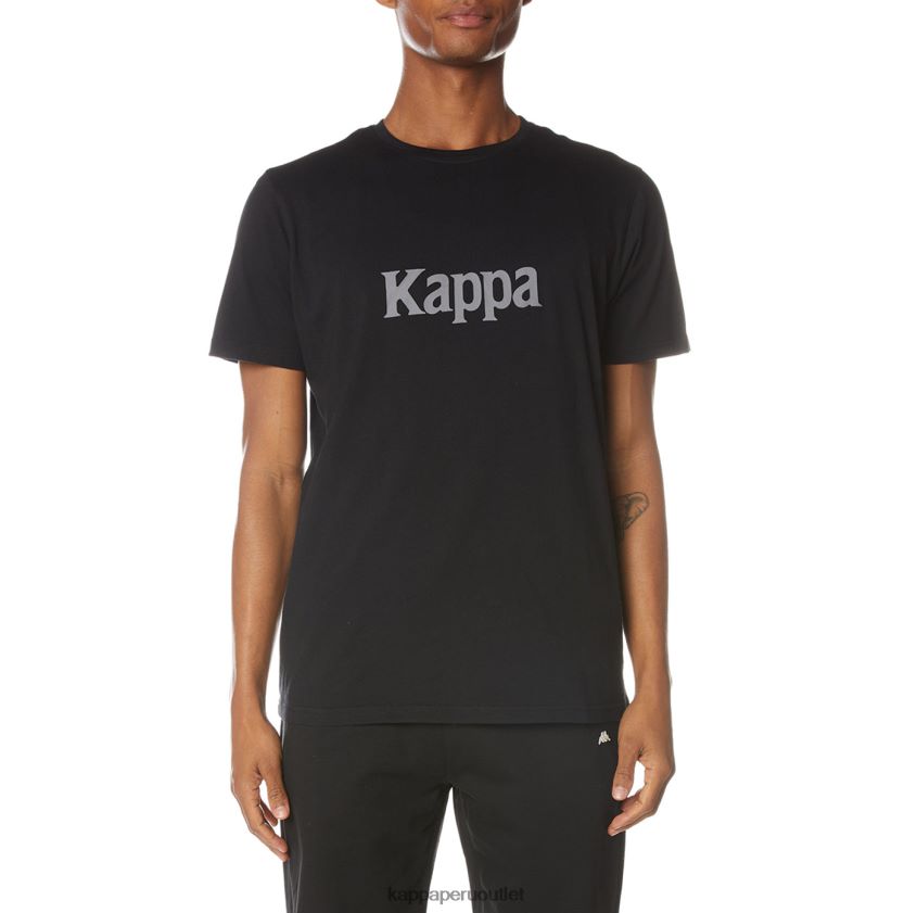 Kappa hombres camiseta runis autentica azabache negro 2XPNV6132