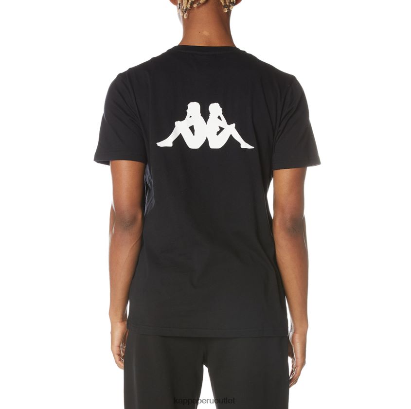 Kappa hombres camiseta runis autentica azabache negro 2XPNV6132