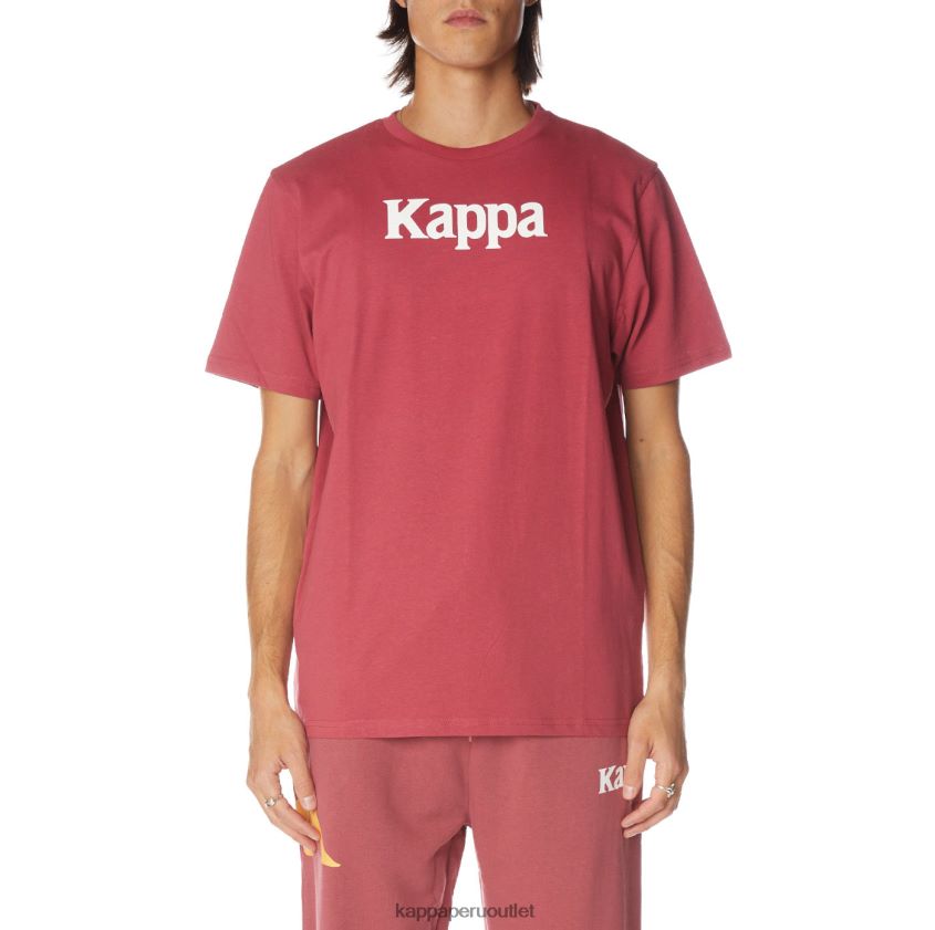 Kappa hombres camiseta runis autentica borgoña 2XPNV6180