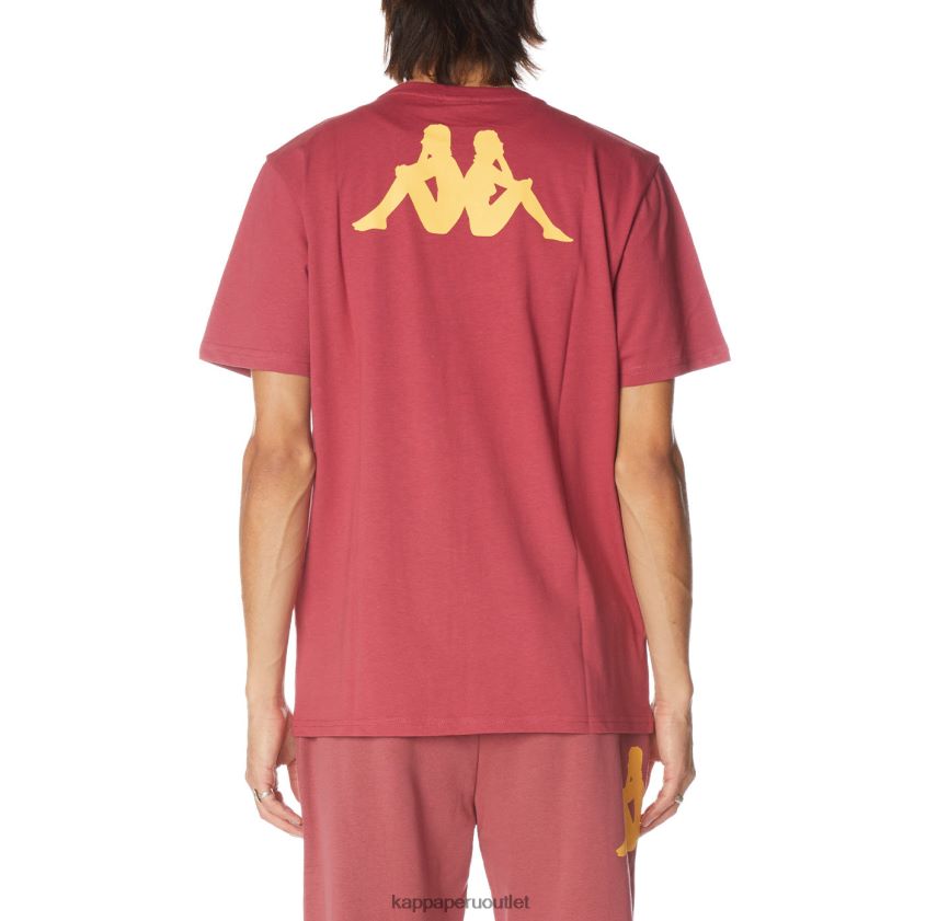 Kappa hombres camiseta runis autentica borgoña 2XPNV6180