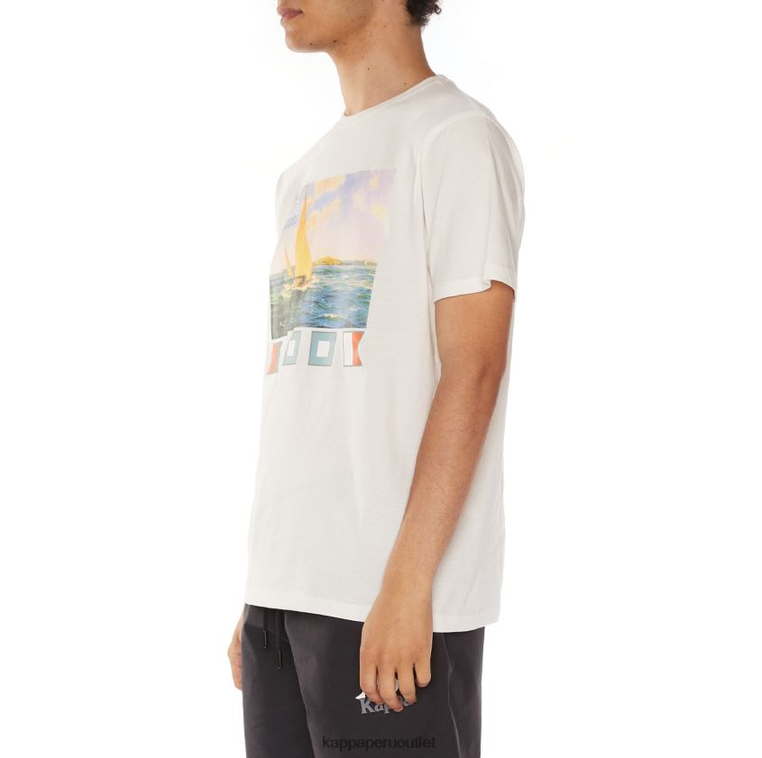 Kappa hombres camiseta salvia blanco 2XPNV6118