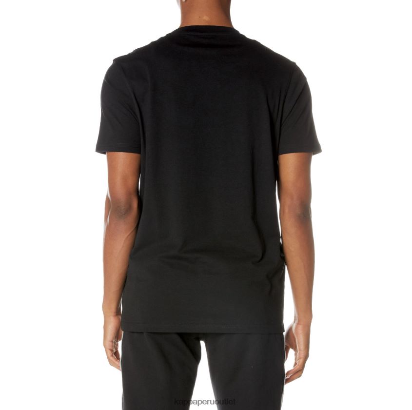 Kappa hombres camiseta vanguardista autentica negro azabache 2XPNV6162