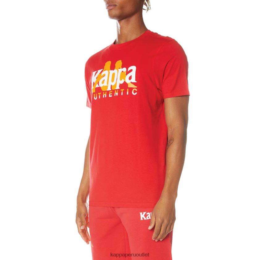 Kappa hombres camiseta vanguardista autentica rojo 2XPNV6149