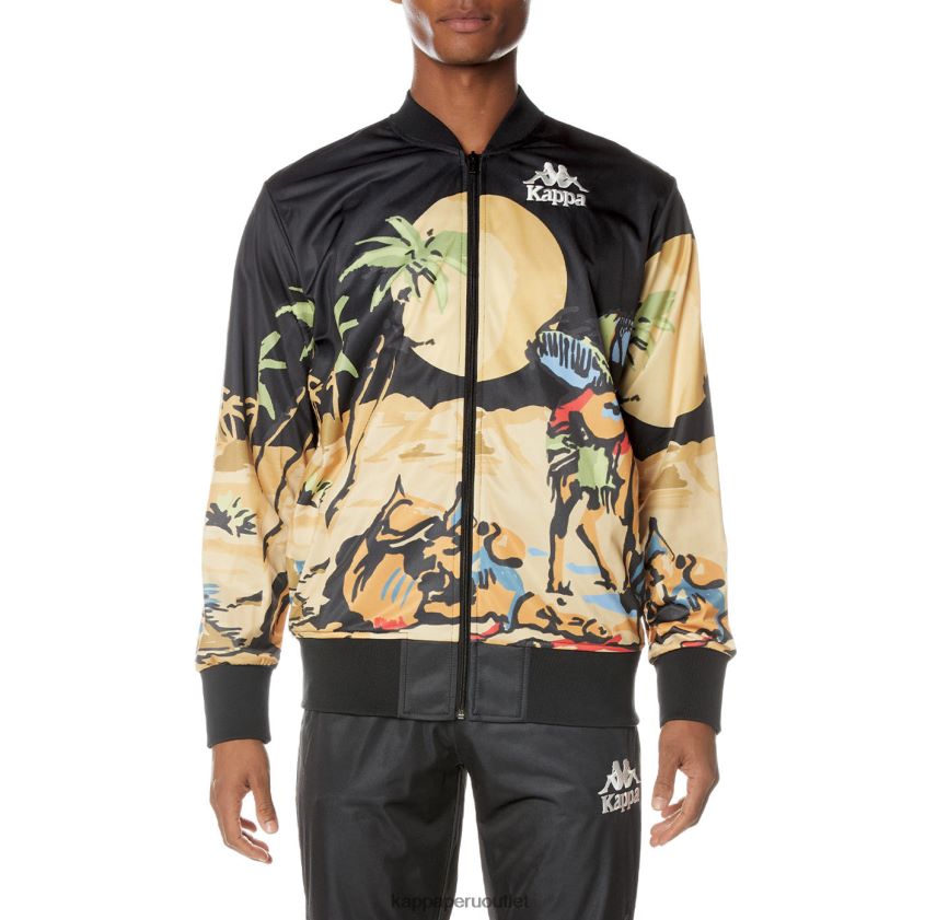 Kappa hombres chaqueta autentica de sudania negro azabache 2XPNV64