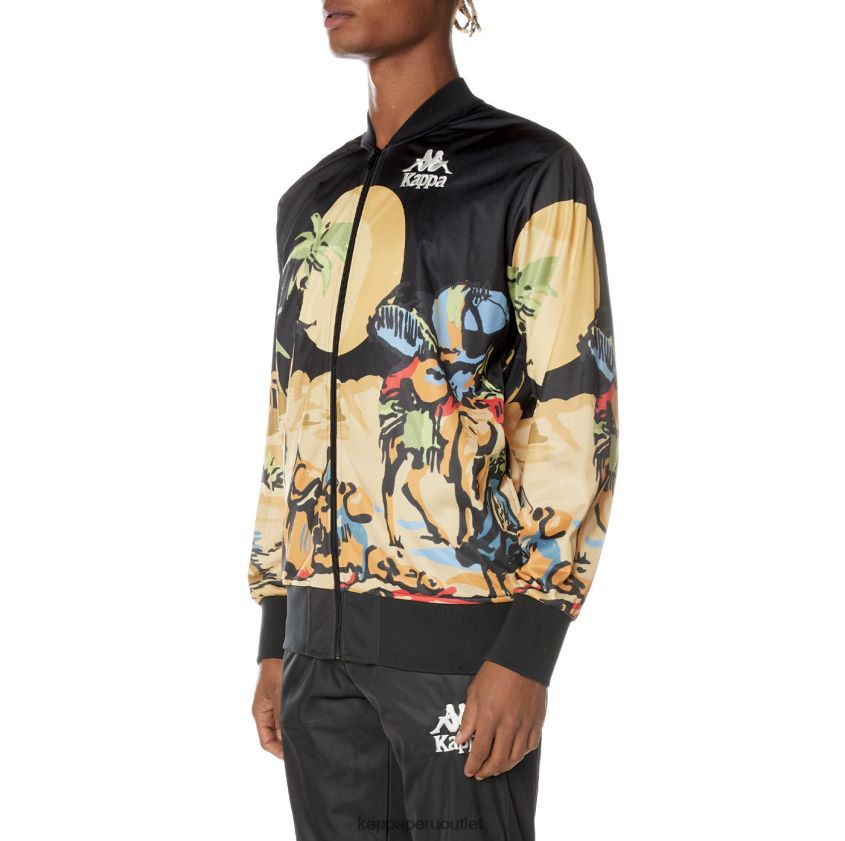 Kappa hombres chaqueta autentica de sudania negro azabache 2XPNV64