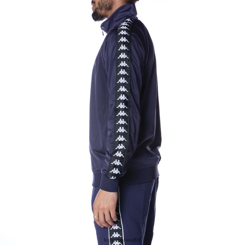 Kappa hombres chaqueta deportiva 222 banda anniston azul marino negro 2XPNV611