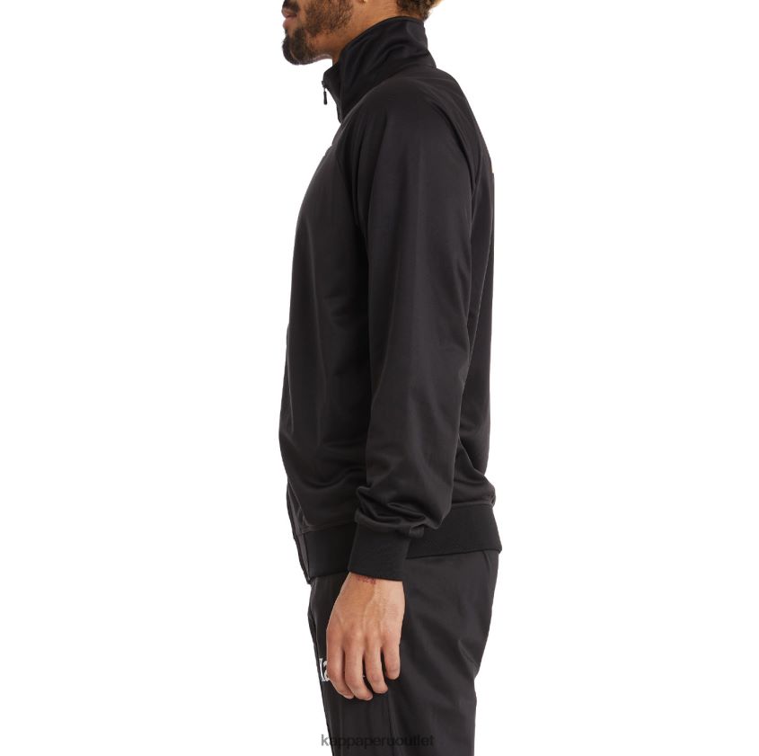 Kappa hombres chaqueta deportiva angost auténtica humo negro naranja 2XPNV69