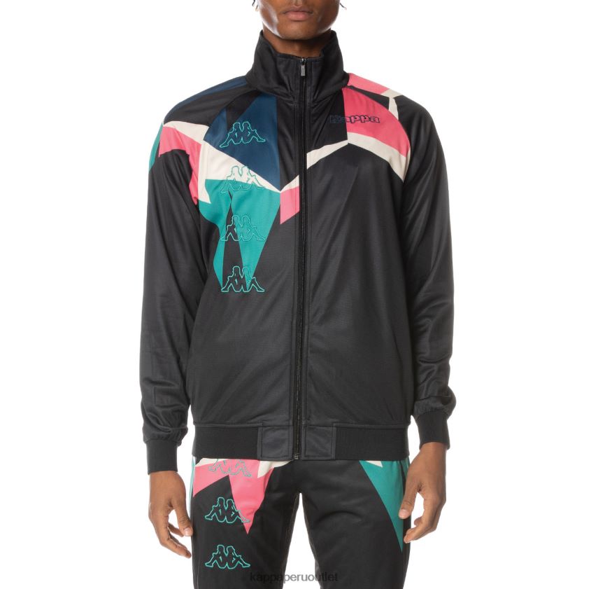 Kappa hombres chaqueta deportiva lamal con logo negro azabache 2XPNV63