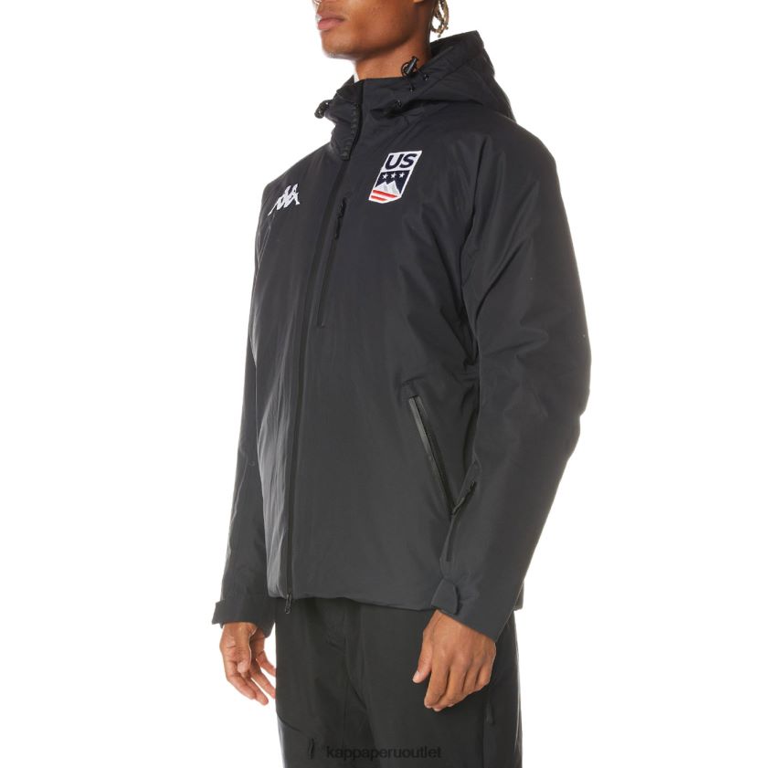 Kappa hombres 6cento 686b chaqueta de esquí estadounidense negro 2XPNV680