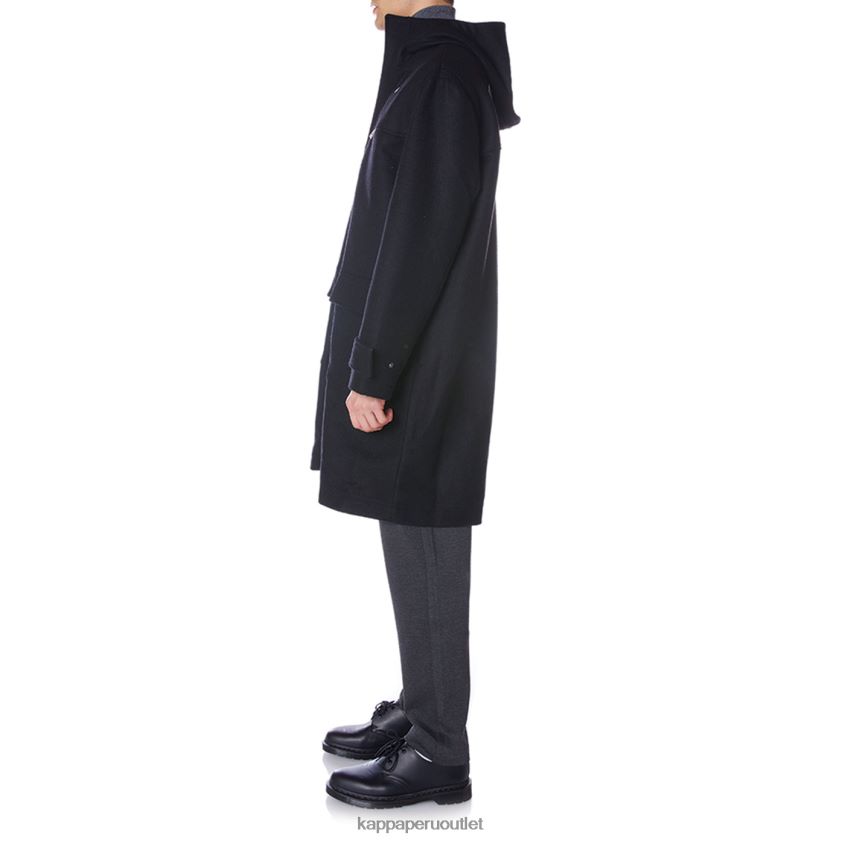 Kappa hombres abrigo giovani alpherg negro 2XPNV675