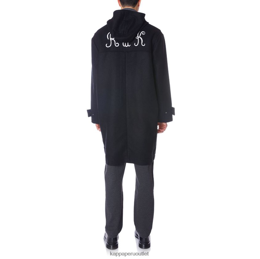 Kappa hombres abrigo giovani alpherg negro 2XPNV675