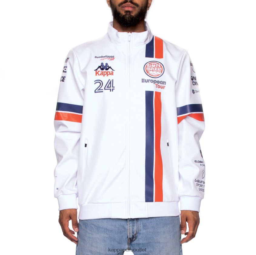 Kappa hombres auténtica chaqueta chil gumball 3000 tour blanco 2XPNV672