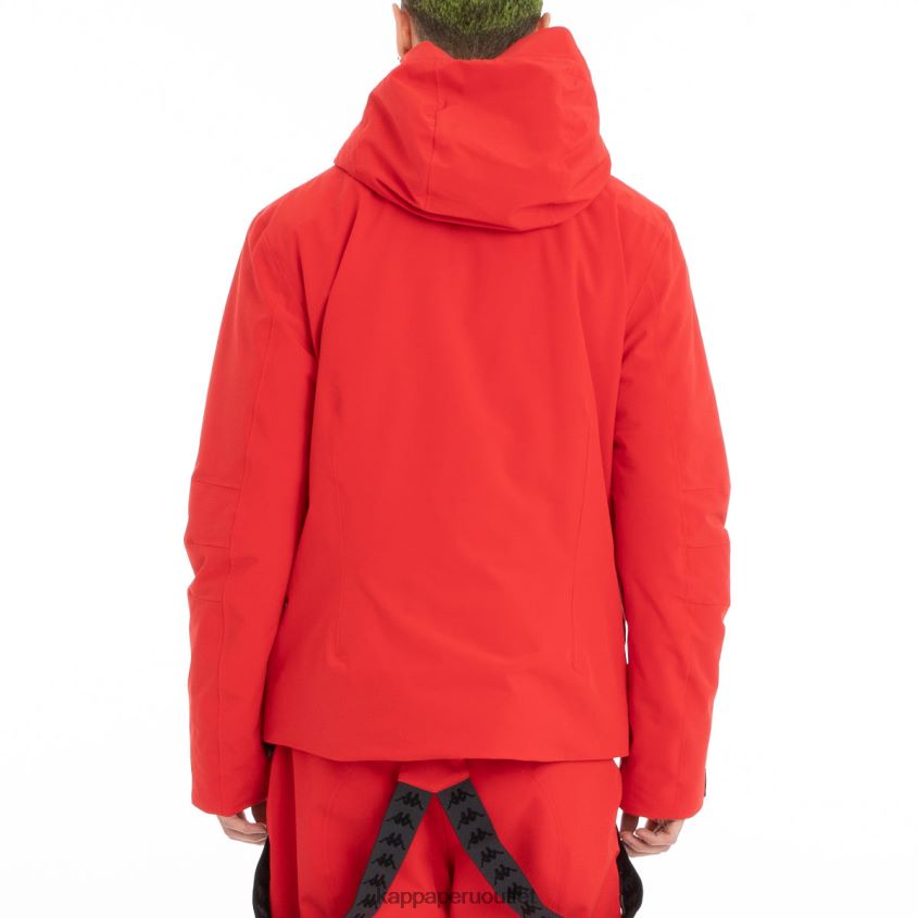 Kappa hombres chaqueta de esquí 6cento 606 negro rojo 2XPNV684