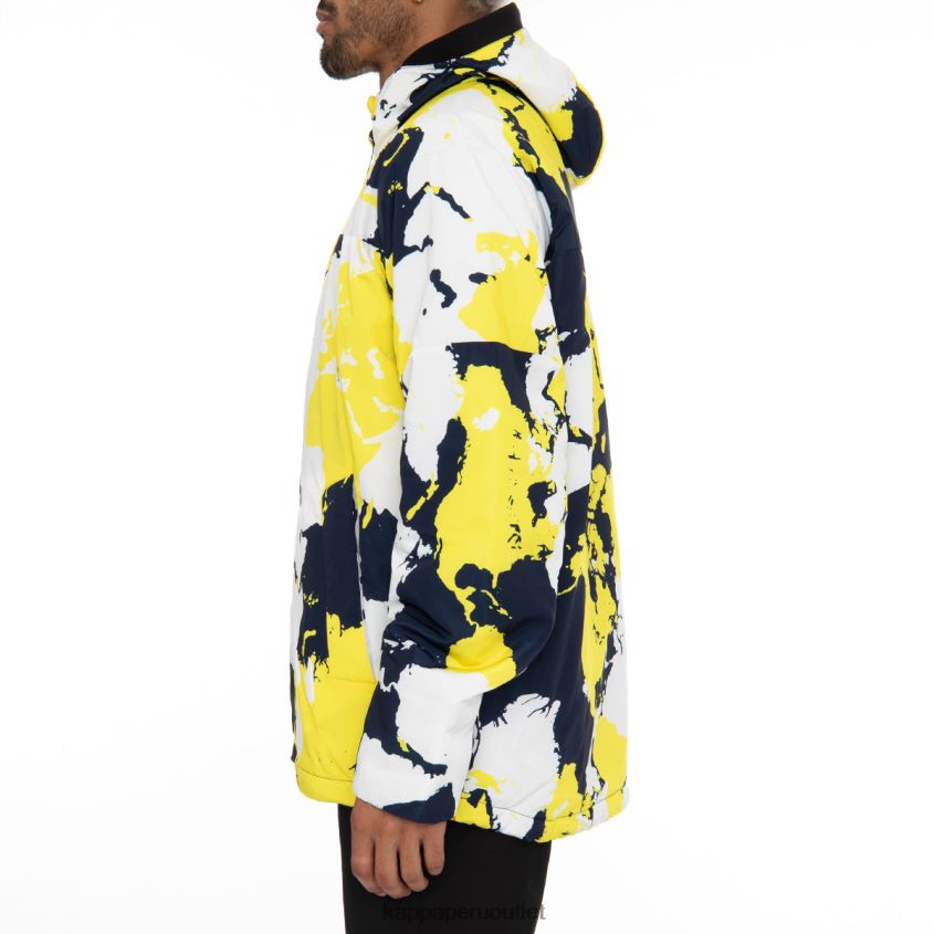 Kappa hombres chaqueta de esquí 6cento 660f azul amarillo 2XPNV683