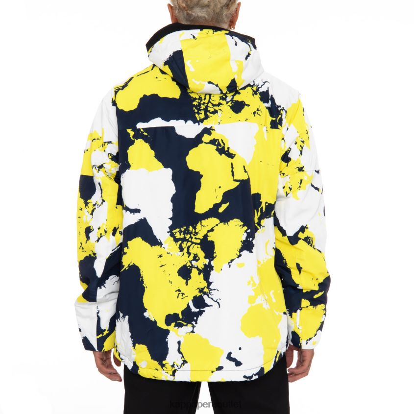 Kappa hombres chaqueta de esquí 6cento 660f azul amarillo 2XPNV683